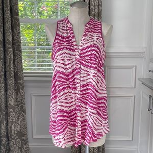 Anthropologie Maeve Sleeveless Printed Blouse Size 6